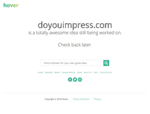 Tablet Screenshot of doyouimpress.com